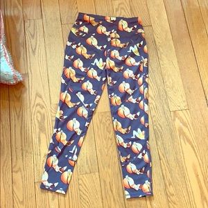 Sweaty Betty Printed crop leggings.